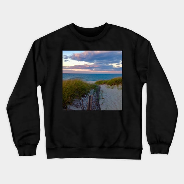 Pastel October sky over the bay Crewneck Sweatshirt by Dillyzip1202